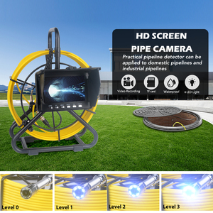 Xách tay 5-inch độ nét cao hệ thống camera cống cho hệ thống thoát nước xây dựng và đường ống nội soi với trên màn hình hiển thị - Product Image 3