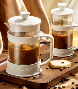 Théière magnétique en verre borosilicate écologique moderne de <span class=keywords><strong>600</strong></span>/800 ml avec infuseur, gobelet à thé en verre avec poignée en bois - Product Image 5