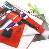 Serviette de sport en microfibre à séchage rapide, impression par sublimation, impression par transfert thermique, avec logo, pour usage domestique