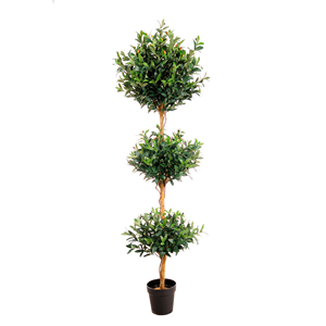 Venta al por Mayor de Árboles de Olivo Decorativos de <span class=keywords><strong>Tres</strong></span> Ramas, Simulación de Árboles de Olivo Verdes en Maceta de Plástico, Árboles de Olivo Artificiales para Interiores - Product Image 1
