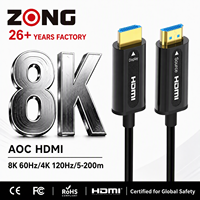Câble HDMI Fibre Optique AOC 8K UHD Haute Vitesse Vente en Gros Logo Personnalisé