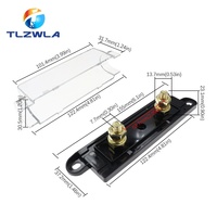 Porte-fusible audio automobile en plastique Daping, type à vis, boîtier de base de fusible, capacité de coupure nulle, lieu d'origine : Indéterminé