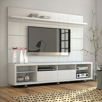 Support TV en cristal moderne à 3 tiroirs avec miroir Console TV Meuble TV pour salon Mobilier d'hôtel