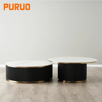 Table basse double en bois massif, style moderne et minimaliste, sur mesure, avec rangement, idéale pour hôtel, maison, villa, directement de l'usine