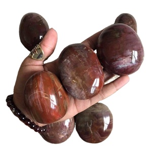 Wholesale Natural Red Wood <strong>Jade</strong> fossil Raw <strong>Stone</strong> Healing Petrified Wood Palm <strong>Stone</strong> Calm <strong>Stone</strong> - Product Image 3