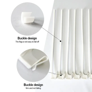 Bandera Personalizada para Auto con su Propio Logotipo, Texto o Patrón, Impresión Digital en Poliéster, 30x45cm, Asta de Acrílico para Publicidad Vehicular - Product Image 3