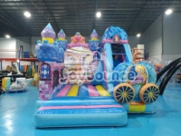 Châteaux gonflables commerciaux, structures de saut pour enfants, thème princesse, pour la location de fêtes, entreprises de jeux d'extérieur
