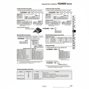 SMC Pneumatics <b>Tie</b>-<b>Rod</b> Assembly VVQ4000-TR-10 Pneumatic Parts - Product Image 1