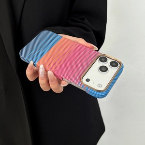 เคสโทรศัพท์มือถือลายคาร์บอนไฟเบอร์แบบแม่เหล็กสำหรับ iPhone 17 15 16 Pro Max 17 Air รองรับการชาร์จไร้สาย ป้องกันแรงกระแทก ฝาหลังแข็ง - Product Image 4
