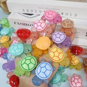 Nouveau lumineux petite <span class=keywords><strong>tortue</strong></span> résine petits ornements crème accessoires en caoutchouc bricolage <span class=keywords><strong>tortue</strong></span> empilage musique voiture ornements jouet - Product Image 4