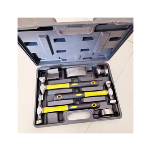 Kit di rimozione delle ammaccature per riparazione di carrozzeria Auto 7 pezzo per parafanghi per porte e barche. Strumenti Dolly Set per il lavoro di Autobody - Product Image 6
