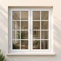 Ventanas Minimalistas de Estilo Europeo Personalizadas, Ventanas de Vidrio Templado de Doble Acristalamiento para Casa