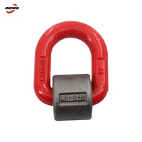 Anello a D in Acciaio Legato G80, Anello di Ancoraggio Resistente Saldabile, Punto di Sollevamento per Applicazioni di Saldatura e Sollevamento