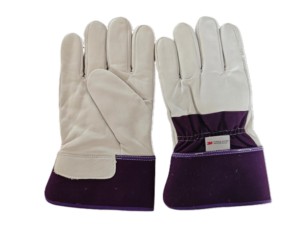 Guantes interiores cálidos de piel de cabra/Piel de oveja para construcción industrial Guantes antideslizantes para protección de trabajo mecánico