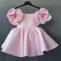 Летняя детская одежда для девочек элегантное платье с цветочным узором с длинным рукавом платья От 1 до 7 лет Детские платья на день рождения пышное платье принцессы