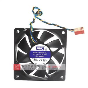 AvC Da07020T12U 7Cm 12V 0.7A พัดลมเคสซีพียู 4 สาย ระบบระบายความร้อนด้วยลมแรงสูง - Product Image 1