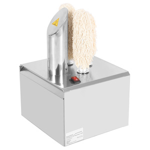 Machine à polir les verres à vin électrique en acier inoxydable commercial CE 1200W avec 2 5 8 lave-linge en tissu de polissage - Product Image 1