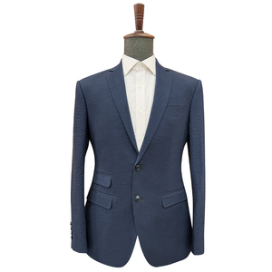 Blazer da uomo d'affari di lusso elegante di alta qualità Slim Fit formale abito chiaro abiti plissettati Plus Size - Product Image 1