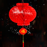 Fabrication en gros de lanternes chinoises pour l'extérieur, imperméable, rouge, décoration de lanterne de nouvel an chinois