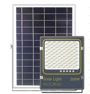 Fonction étanche écologique IP66 50W 100W 200W 300W Smart Garden Home Outdoor Intelligent Remote Led Solar Flood Light - Product Image 3