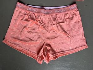 Ensemble haut à capuche à manches courtes et short décontracté imprimé au-dessus du genou en velours gaufré <span class=keywords><strong>Paris</strong></span> Hilton pour femme - Product Image 4
