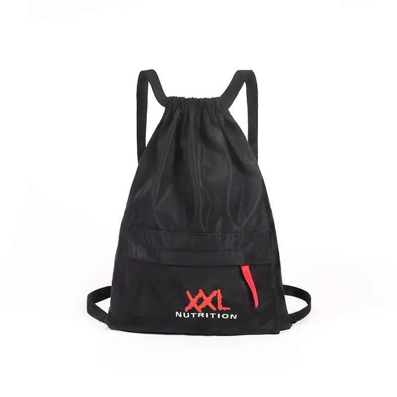 Водонепроницаемый нейлоновый рюкзак на шнурке для фитнеса и спортзала, с буквенным принтом