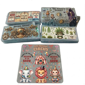 Lámina de Película de Transferencia de Calor DTF Multi-Diseño Personalizada para Circo, Película de PET Lavable y Ecológica para Decoración de Camisetas y Prendas - Product Image 1