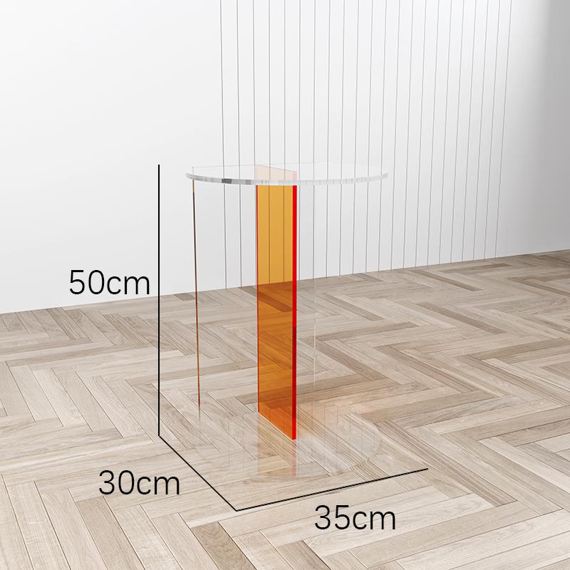 Trasparente+arancione 35*30*50 cm