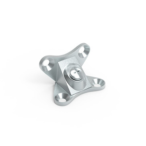 Support d'angle papillon en alliage de zinc, plaqué zinc blanc, installation facile, connecteur de meubles, accessoire de quincaillerie - Product Image 2