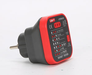 UNI-T UT07 Socket <strong>Testers</strong> Detector EU Plug Ground Neutral Fire Plug Polarity Phase Check Wiring Detection <strong>RCD</strong> Leakage Test - Product Image 4