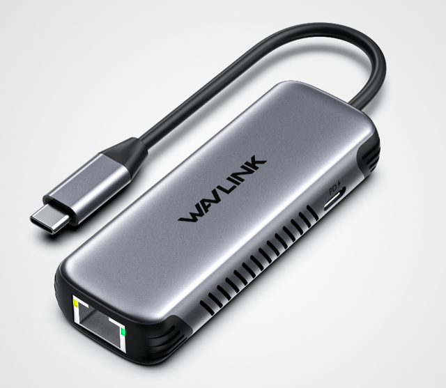 China Wholesale High Quality USB-C to 5 Gigabit Ethernet Adapter with PD 100W Fast Charging