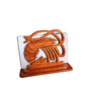 Nouveau B.S. personnalisé Porte-serviettes en bois fait main de style américain, boîte à mouchoirs de qualité supérieure, écologique, imperméable - Product Image 6