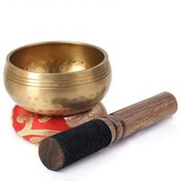 Bol chantant bouddhiste artisanal du Népal, ensemble de bols chantants pour le yoga, la méditation et le chant, bol chantant pour le yoga, articles décoratifs de petite taille