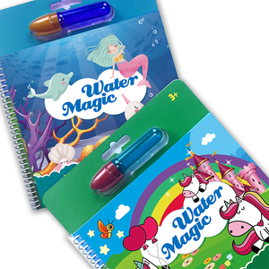 BSCI Factory No Mess Crazy Magic Water Reveal Coloring Book Toy con pluma de agua - Product Image 2