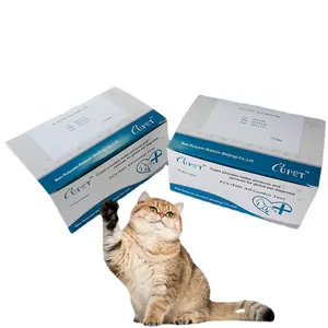 Kit de test de diagnostic combo herpesvir félin kit de test rapide antigène calicivirus fpv fcov fhv fcv test toxo giardia pour les maladies des animaux de compagnie