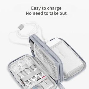 Electronic Accessories Organizer <b>Waterproof</b> USB <b>Cable</b> Storage Bag for Hdd Bag Power BankCharging Cords Chargers Mouse Earphone - Product Image 4