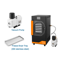 Kleine Mini Vriesdroger Vacuüm Lyofilisator Vriesdroogmachine Voor Voedsel Fruit En Groenten Jerky Lyofilisator Vriesdroger