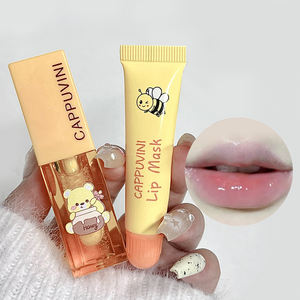 Cappuvini aceite <span class=keywords><strong>labial</strong></span> Natural orgánico Dumb Cute Bear Sleep <span class=keywords><strong>Labial</strong></span> membrana hidratante bálsamo <span class=keywords><strong>labial</strong></span> Set minerales ayuda a desvanecer las líneas de labios - Product Image 2