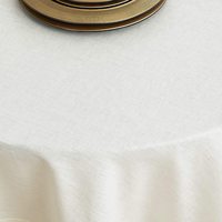 Nappe ronde en lin de luxe faite à la main pour restaurant, fête, hôtel, remise des diplômes, mariage-fantaisie