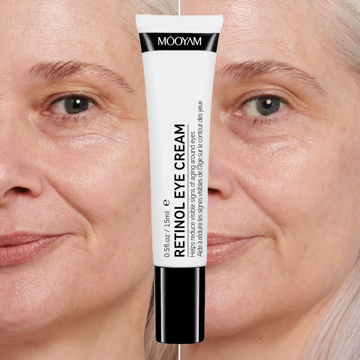 Private Label Best Vegan Retinol Eye Cream Remove Dark Circles Bag Wrinkle Removal Collagen Anti Aging Nightly Eye Cream