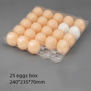 Bandeja de huevos de plástico transparente multimodelo caja de huevos transparente supermercado desechable cáscara de burbuja fábrica caja de embalaje de huevos