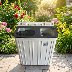 <span class=keywords><strong>Lave</strong></span>-<span class=keywords><strong>linge</strong></span> électrique semi-automatique à double cuve grande capacité 15 kg <span class=keywords><strong>avec</strong></span> fonction d'essorage, boîtier en acier inoxydable, best-seller - Product Image 1