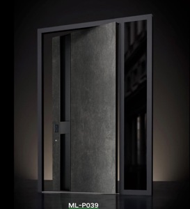 Metgood Tùy chỉnh cao cấp hiện đại pivot thiết kế an toàn lối vào cửa nhôm đúc cửa trước cho khách sạn ngoài trời hội trường và biệt thự - Product Image 4