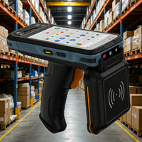 Lecteur de codes-barres portable PDA longue portée 1D 2D Android 12 avec lecteur RFID NFC 4+64 Go IP67 Octa-core 2.0GHz 5000mAh pour entrepôt