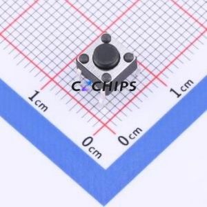 TSD001B04518A Tactile Switch Through hole Component (THT)-4P,6x6mm Switch Round Button 1.8N Through Hole 6mm - Product Image 1