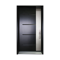 Portes de sécurité intérieures modernes en acier inoxydable double, anti-effraction, résistance au feu 1,5h, pare-balles, anti-explosion, personnalisables pour hôtels