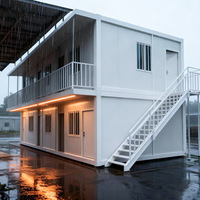 Maison conteneur de luxe à double étage, mobile et intégrée, pour usage résidentiel, commercial ou bureautique