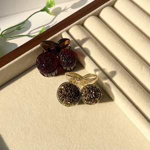 Nuevo y Popular Diseño Único 2026: Horquilla de Cereza con Diamantes de Imitación, Horquilla de Moda para Mujer, Venta al por Mayor de Accesorios para el Cabello - Product Image 2