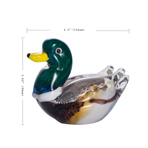 Pato de Cristal de Vidrio Colorido, Figura Hecha a Mano, Regalo de Navidad o Cumpleaños, Animales Decorativos Coleccionables, Decoración para el Hogar - Product Image 2