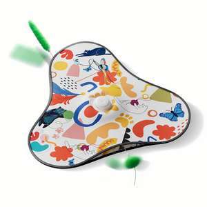 Tapis de jeu électrique pour chat Bunnyhi WJ030, nouveau design, avec 3 modes |   Jouet à plumes automatique pour la chasse et l'exercice - Product Image 5